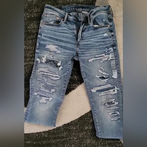 New with stickers America eagle 360 stretch skinny jeans.